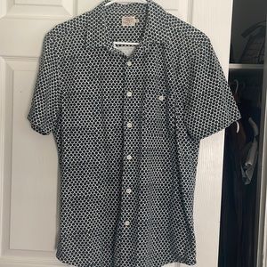 Mens short sleeve button down